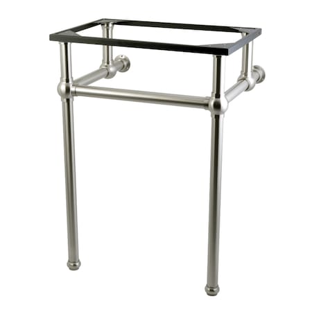 Fauceture Templeton 24" x 20-3/8" x 33-3/16" Brass Console Sink Legs, Nickel VBH282033SN